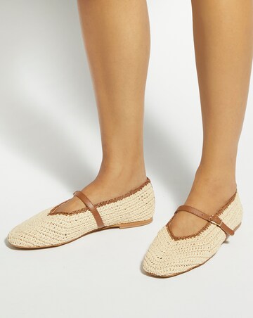 Dune Haloha Basket Weave Flat Shoes - Standard Fit (D)