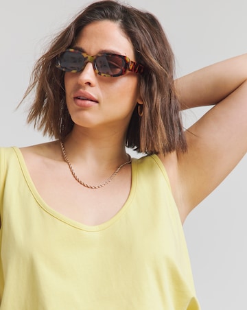Simply Be Yellow Longline Slouchy Vest