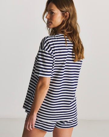 Pretty Secrets Back to Basics Pyjama Shortie Set Stripe