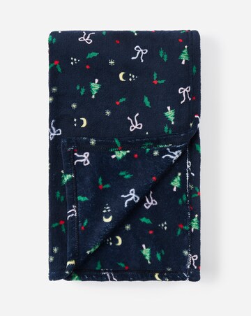 Bow Fleece Throw