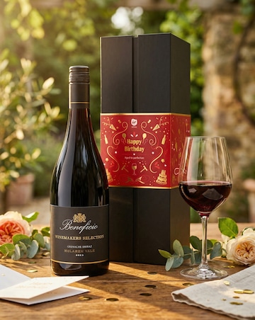 Virgin Wines - Shiraz in Happy Birthday Gift Box