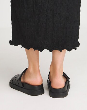 Parry Woven Touch and Close Footbed Sandals Wide E Fit