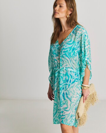MAGISCULPT Embellished Beach Kaftan