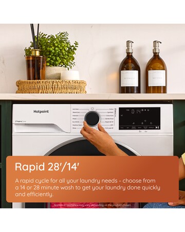 Hotpoint HP 124A CARE UK Fabric Care Washing Machine - White + Installation