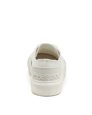 Rocket Dog White Jazzin Plus Lace Up Canvas Trainers -Standard Fit (D)