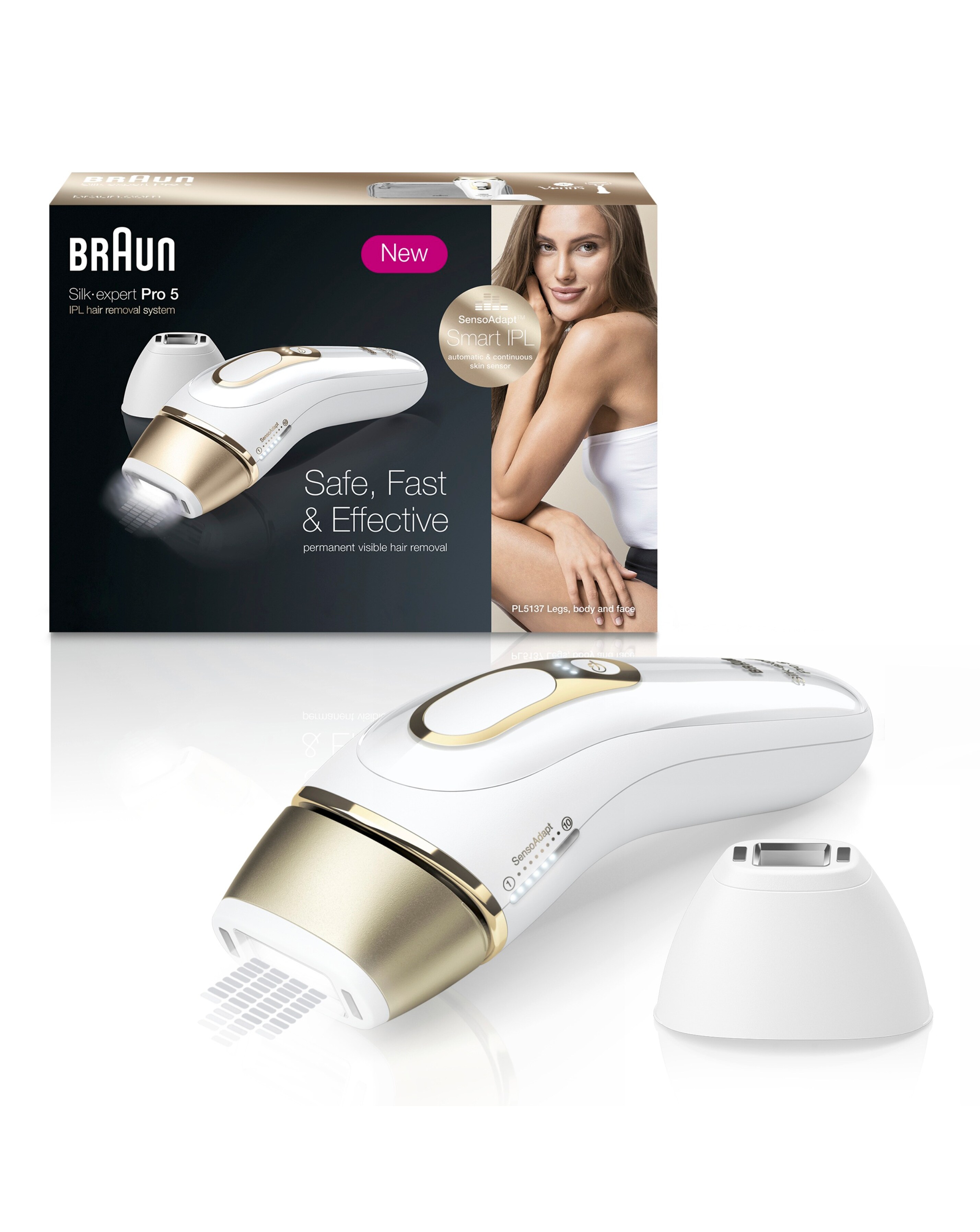 Braun IPL Silk-Expert Pro 5, At Home Hair Removal Device with