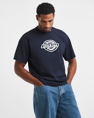 Dickies Short Sleeve Forth Shaw Logo T-Shirt - Navy