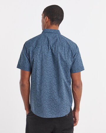 Oxford Print Short Sleeve Shirt