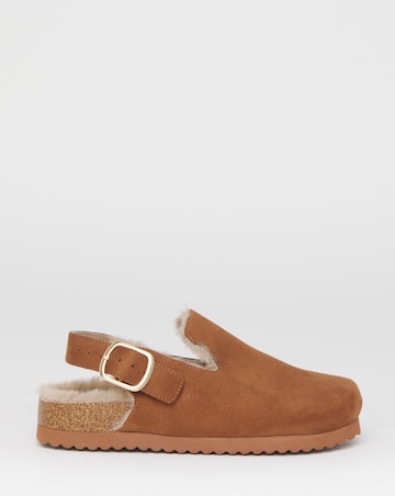 Floss Fluffy Mule Slippers - Wide Fit (E)