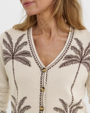 Graphic Knitted Cardigan