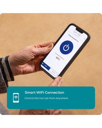 Lay-Z-Spa Stockholm AirJet 6 Black Square Thermacore