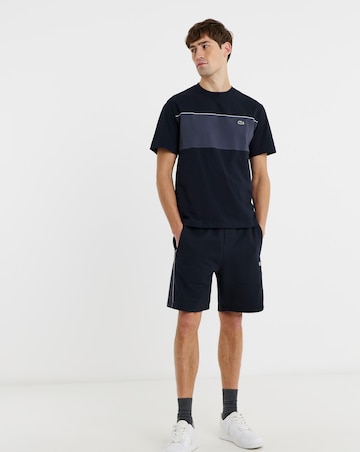 Lacoste Short Sleeve Colourblock T-Shirt - Black