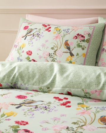 RHS x Catherine Lansfield Birds in Bloom Soft Touch Floral Duvet Cover Set
