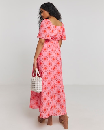 Twisted Wunder Cordelia Sweetheart Neck Midaxi Dress