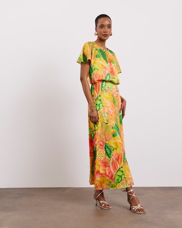 Joanna Hope Split Sleeve Maxi Dress