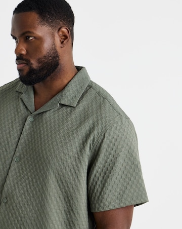Jack & Jones Sean Textured Resort Shirt - Green