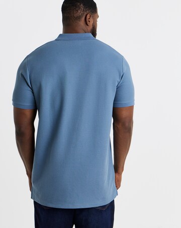 Jack & Jones Austin Waffle Polo - Blue