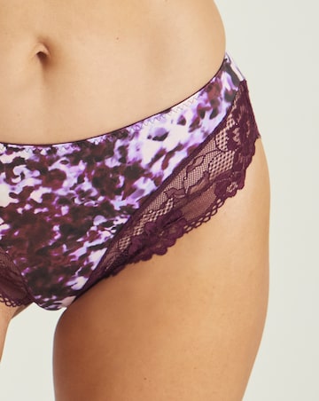 Pretty Secrets (2 Pack) Adrianne Midi Knickers Animal Print/Black