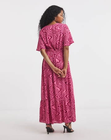 Twisted Wunder Melanie Swirl Chiffon Maxi Dress
