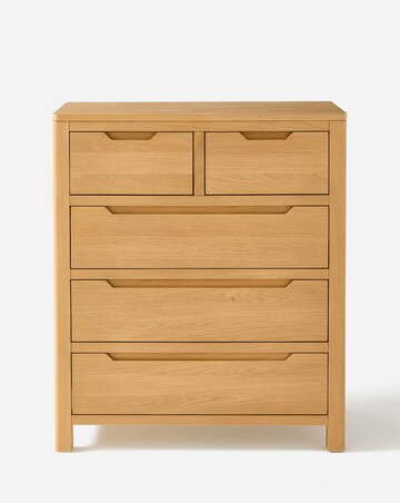 Lorcan Ready Assembled Wooden 3+2 Chest of Drawers