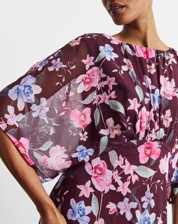 Joanna Hope Printed Crinkle Chiffon Dress