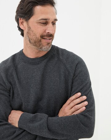 FatFace Rye Cashmere Cotton Crew Neck Jumper