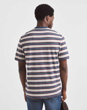 Union Relaxed Fit Marl Yarn Dye Stripe T-Shirt Long