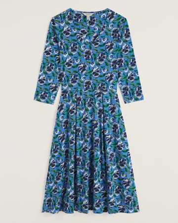 Seasalt Cornwall Three Quarter Sleeve Pier View Jersey Dress