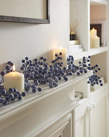 Frosted Blue Garland - 1.3m