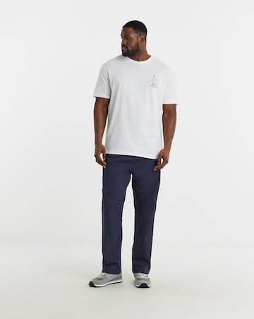 Jack & Jones Back Graphic Eagle Tee - White