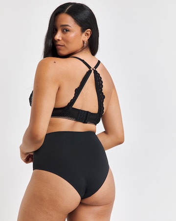 Figleaves Harper Geometric Lace Bralette D-G -Black