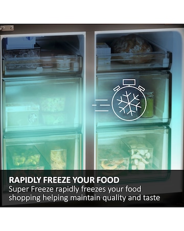 Haier Combi Series 5 HDPW5618DWPK 60/40 No Frost Fridge Freezer - Silver