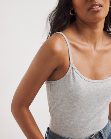 Grey Cami Vest with Adjustable Straps