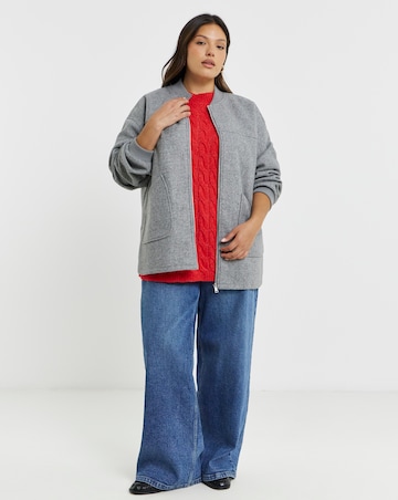 Cosy Yarn Red Cable Knit Jumper