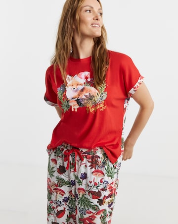 Joe Browns Christmas Fox Pyjama Set