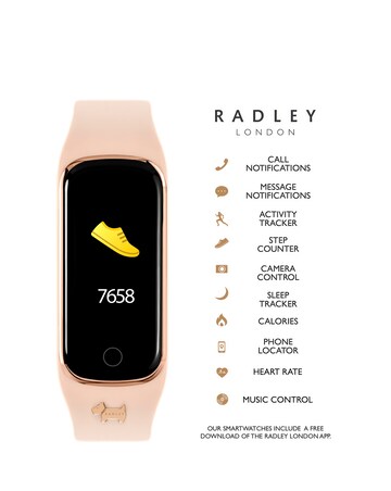 Radley Series 8 Silicone Strap Smart Watch - Cobweb