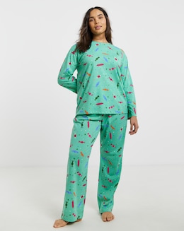 Simply Be Value Long Sleeve Pyjama Set Sweet Print