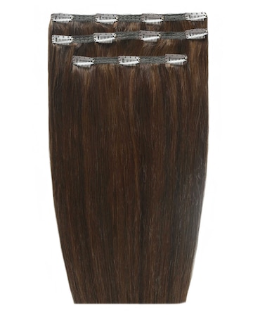 Beauty Works Deluxe Clip in 18inch Hair Extensions - Chocolate