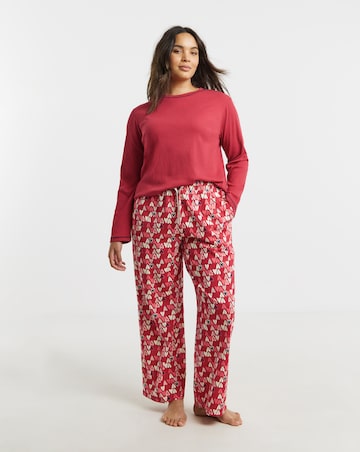 Simply Be (2 Pack) Ribbed Top Pyjama Sets