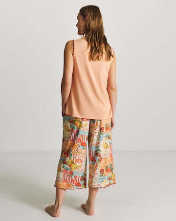 Figleaves Culotte Pyjama Set Fruit Print