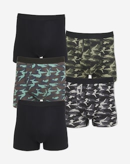 5 Pack Camo A-Front Boxers