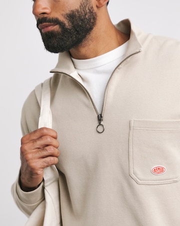 Armor Lux 1/4 Zip Sweatshirt - Sand