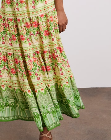 Joanna Hope Tiered Printed Dress