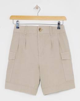 Mocha Lyocell Rich Soft Utility Bermuda Shorts