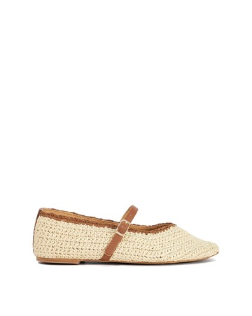 Dune Haloha Basket Weave Flat Shoes - Standard Fit (D)