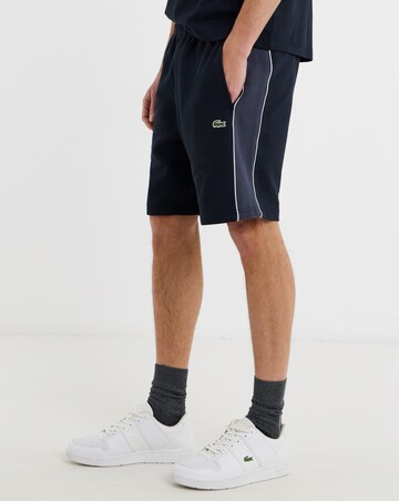 Lacoste Colourblock Sweat Shorts - Black