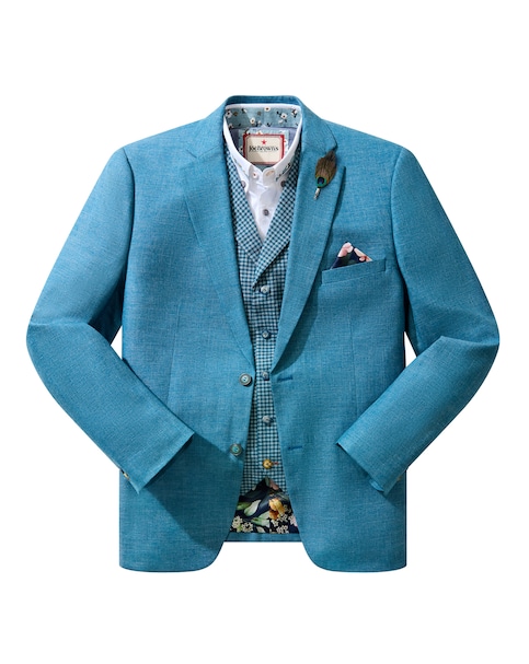 Joe Browns Sensational Summer Linen Blend Blazer - Teal