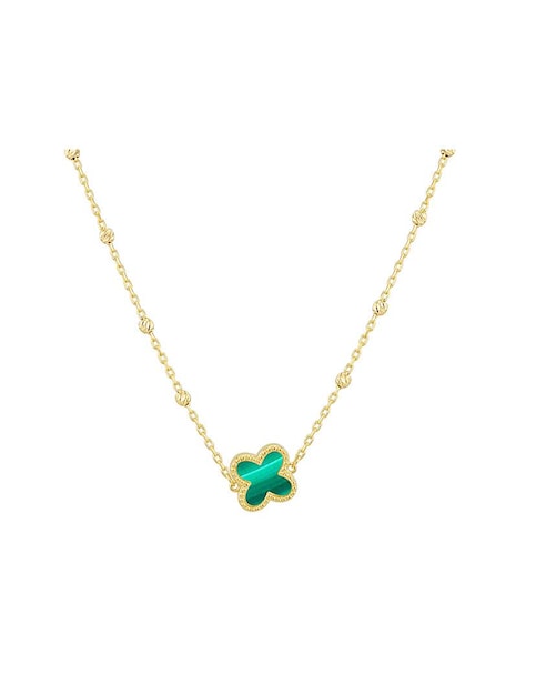 9ct Yellow Gold Clover Necklace