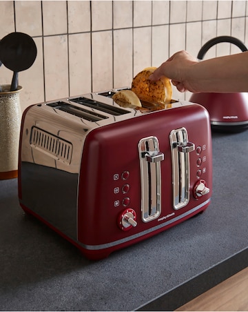 Morphy Richards Accents Pyramid Kettle & Toaster Rhubarb