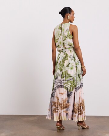 Joanna Hope Printed Pleated Dress